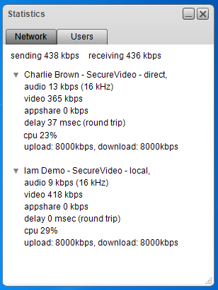 Screencap showing what the statistics dialog looks like