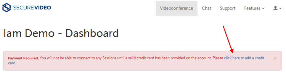 Credit card entry.