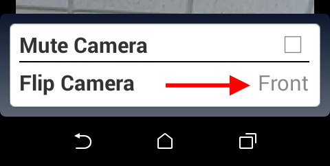 "Front" camera