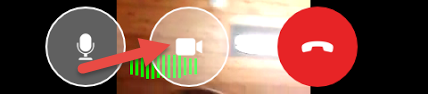 Screencap showing what the panel looks like and where it is located on the video tile
